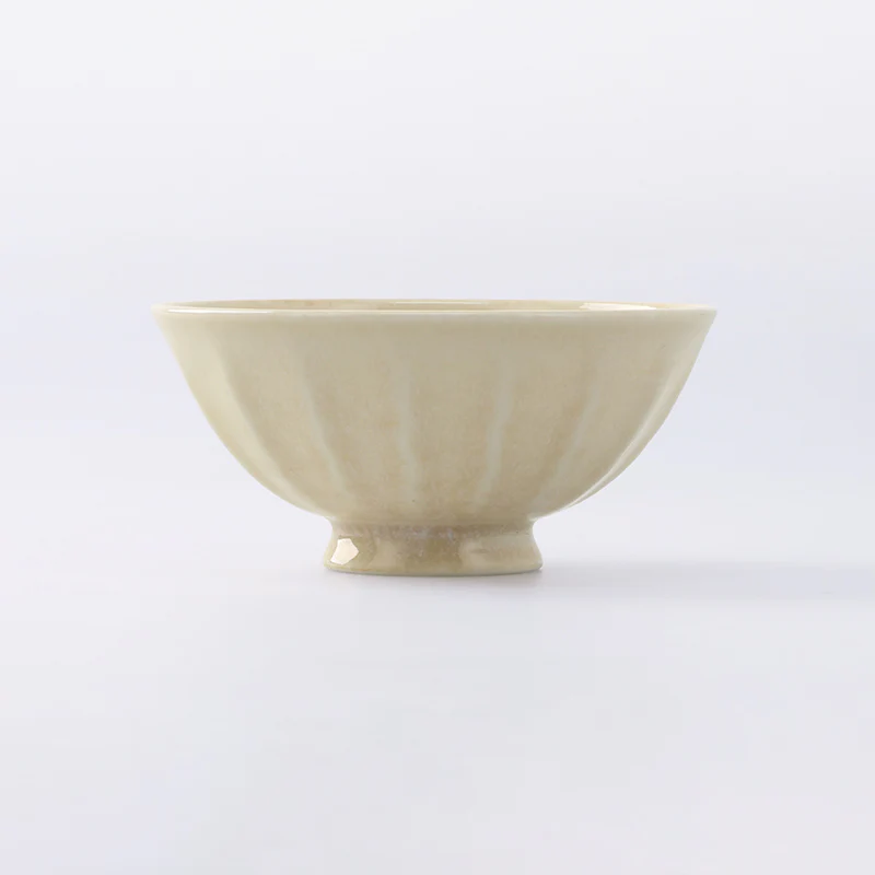 美濃焼　ソギ茶碗　クリーム - Image 2