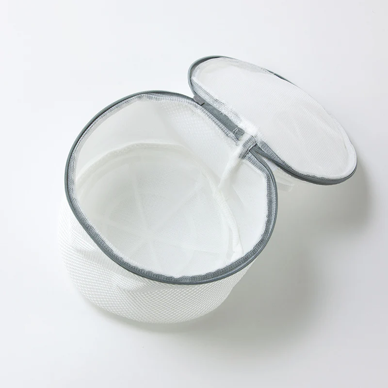 蛍光増白剤不使用型くずれ防止洗濯ネット（抗菌防臭、クッション、円柱型、２個） - Image 2