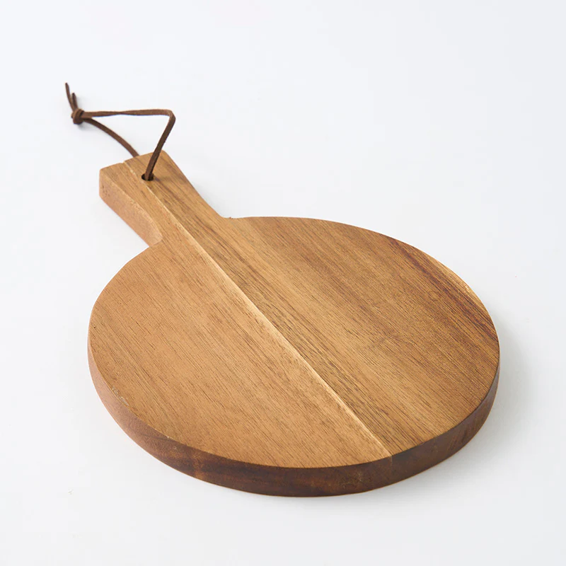 アカシアカッティングボード（丸型）２３．５ｃｍ×１７．５ｃｍ×１．５ｃｍ - Image 2
