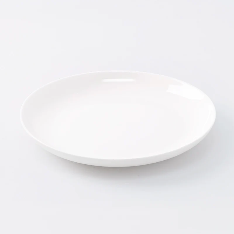 ボーンチャイナ平皿（リムが使いやすい）２０ｃｍ
