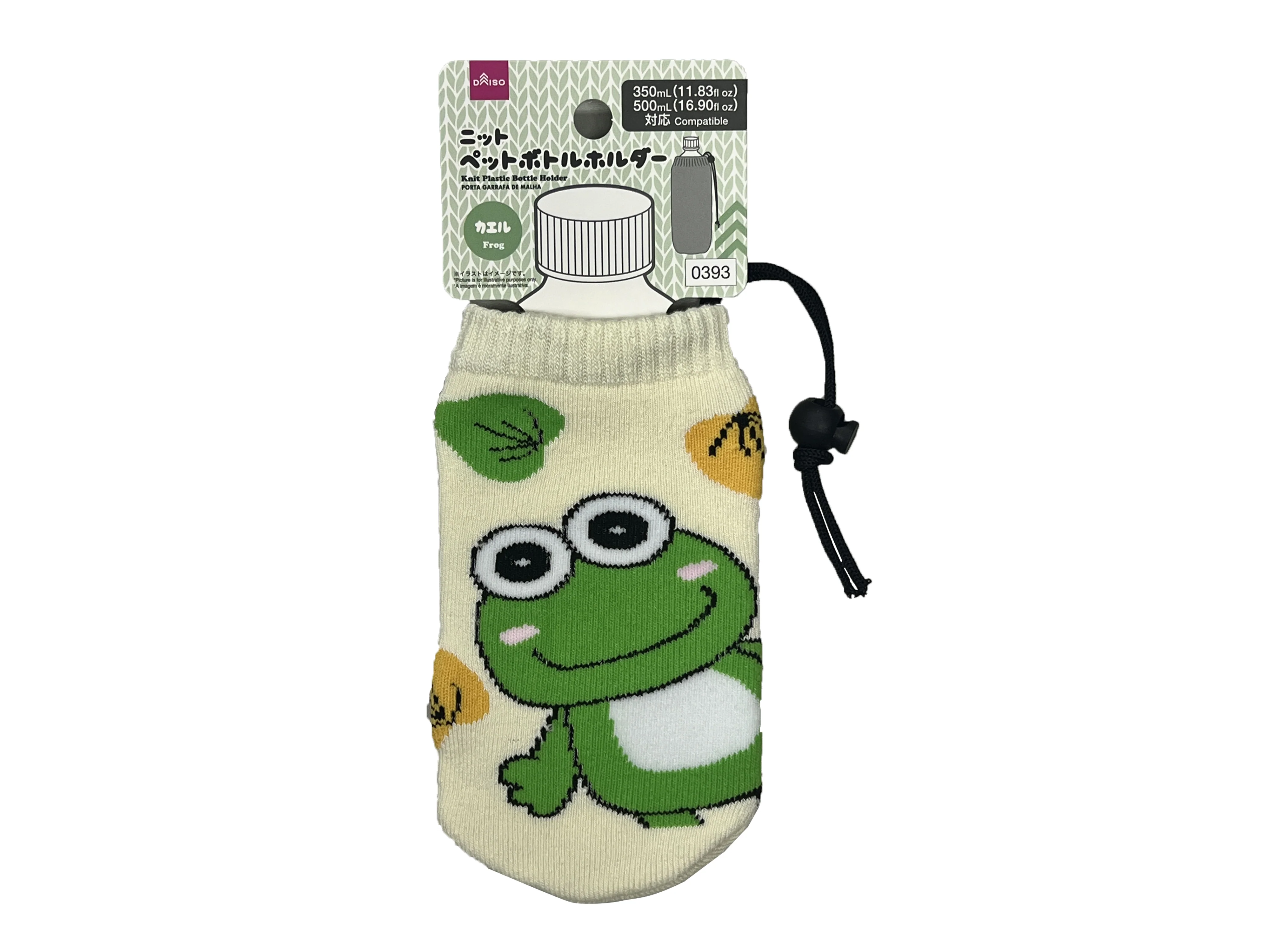 ニットペットボトルホルダー（カエル）