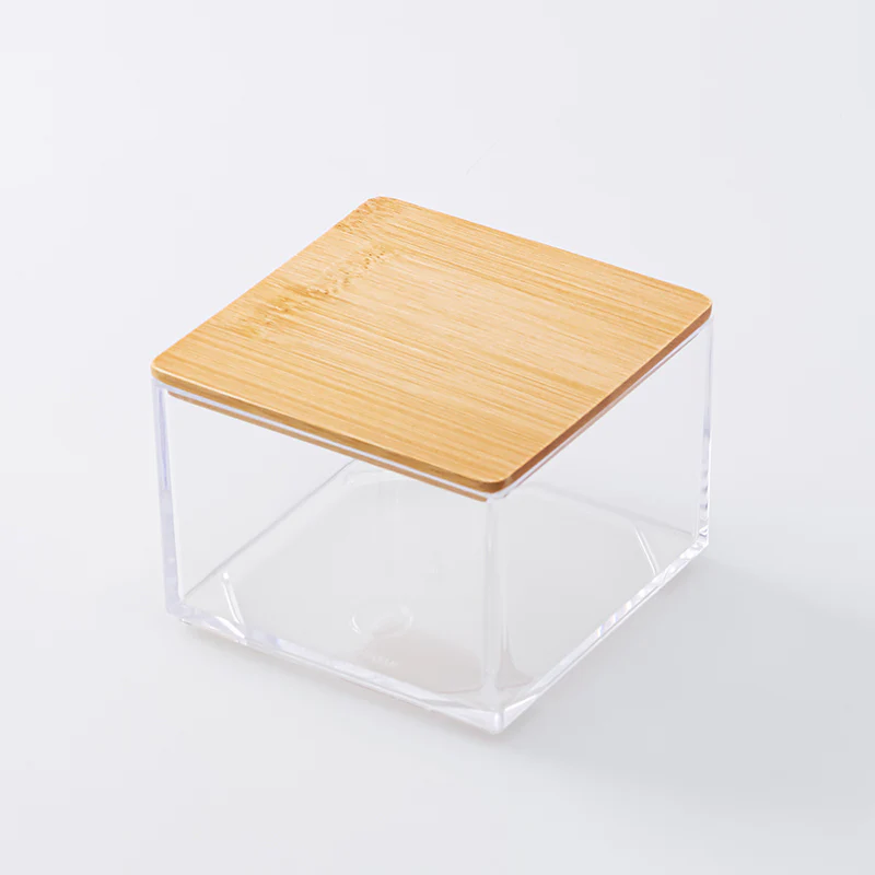 小物入れ竹製蓋付収納ケース６ｃｍ×８．２ｃｍ×８．２ｃｍ