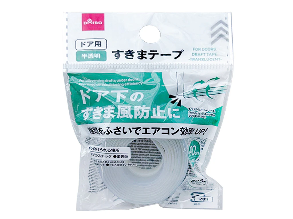 すきまテープ（ドア用、半透明）