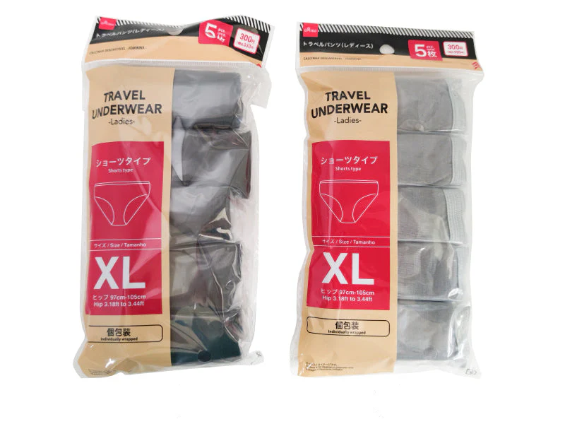 トラベルパンツ（レディース、５枚、ＸＬ）