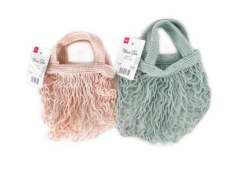 メッシュトート（ピンク、ミント）