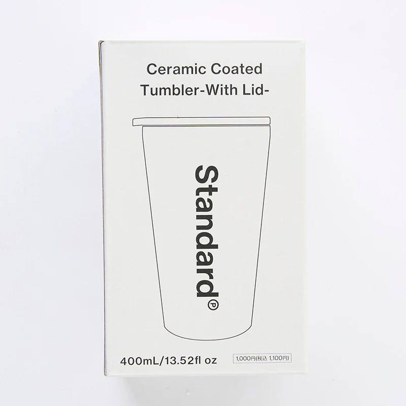 セラミックコーティングタンブラー（ＷＨ、フタ付）４００ｍＬ - Image 3