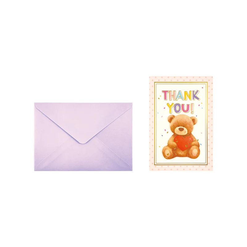グリーティングカード（パーツ付、Ｔｈａｎｋ　Ｙｏｕ、くま） - Image 2