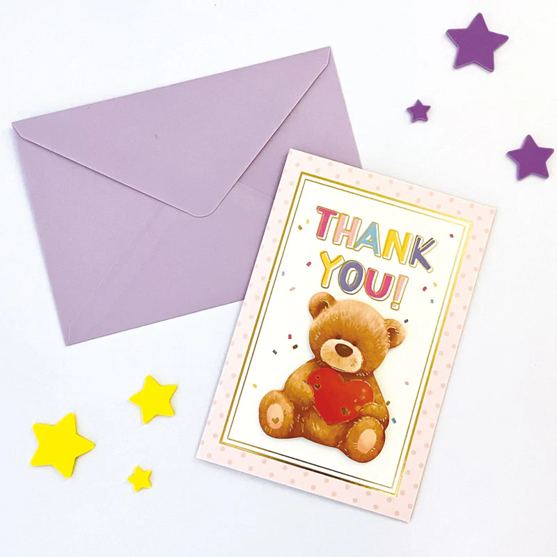 グリーティングカード（パーツ付、Ｔｈａｎｋ　Ｙｏｕ、くま） - Image 4