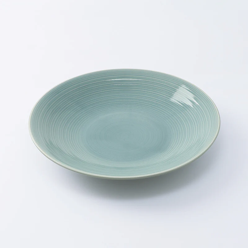 皿（Ｓｌｅｅｋ　Ｄｉｓｈ、浅葱）