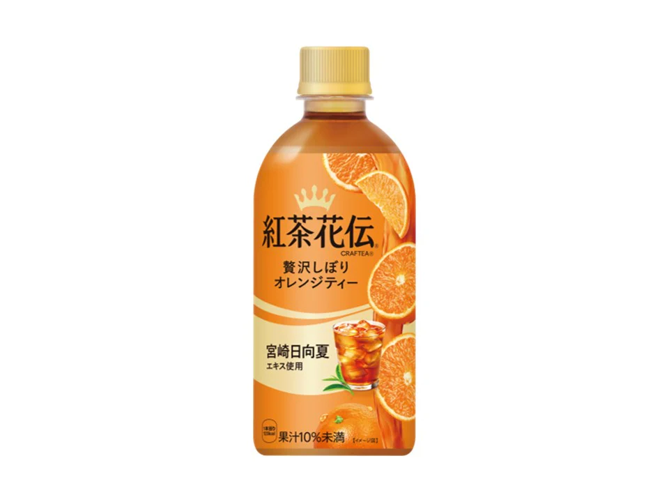 コカ・コーラ　紅茶花伝　クラフティー　贅沢しぼりオレンジティー　４４０ｍｌ