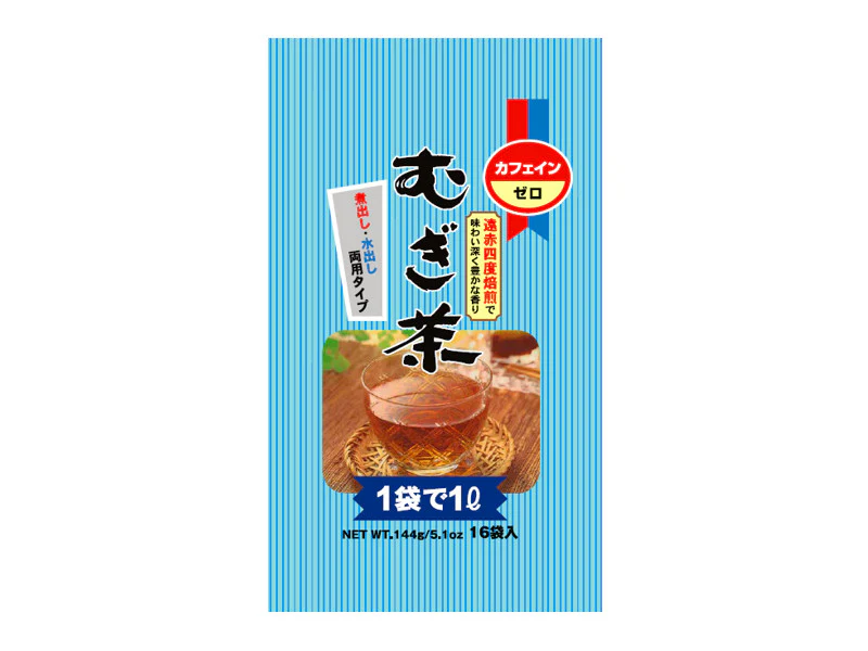 日東食品工業　むぎ茶ティーパック１４４ｇ（１６袋）