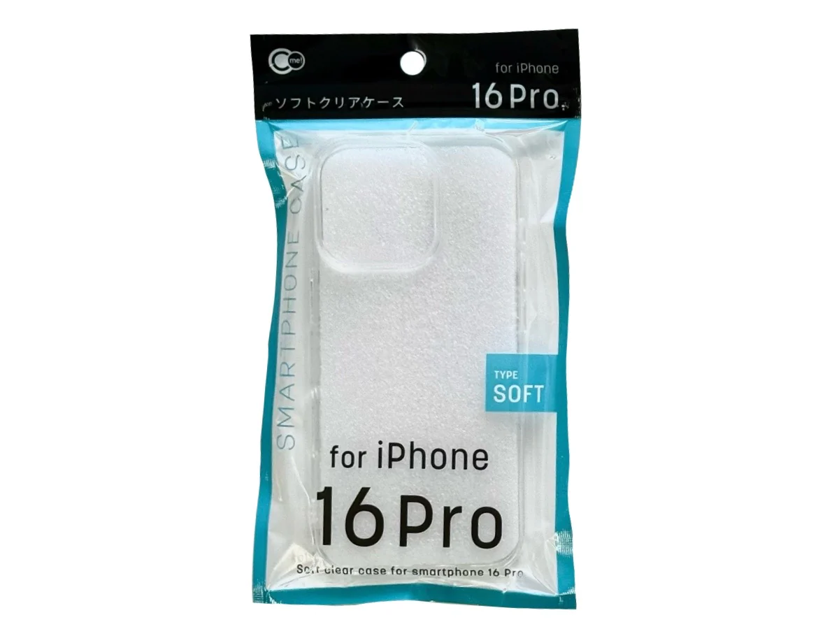 アイフォーン１６　Ｐｒｏ用ケース　ソフトクリア